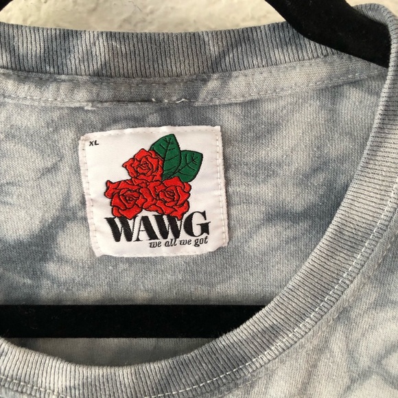 WAWG We All We Got Unity is Progress Tie Dye Rose Graphic Tee T-shirt Top Shirt - Picture 5 of 5